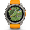 Смарт-часы GARMIN FENIX 8 – 51 мм, AMOLED Sapphire, титан с силиконовым ремешком цвета Spark Orange/Graphite 010-02905-11